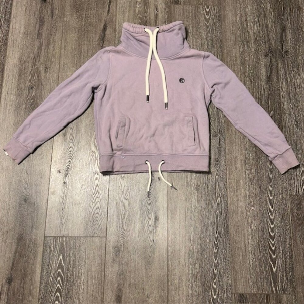 KHUJO Womens Mock Neck Sweatshirt Model: Tempa Lila S Light Purple